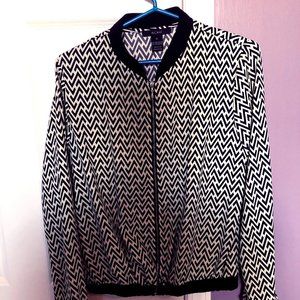 BCNU Nordstrom Black and White Patterned Jacket